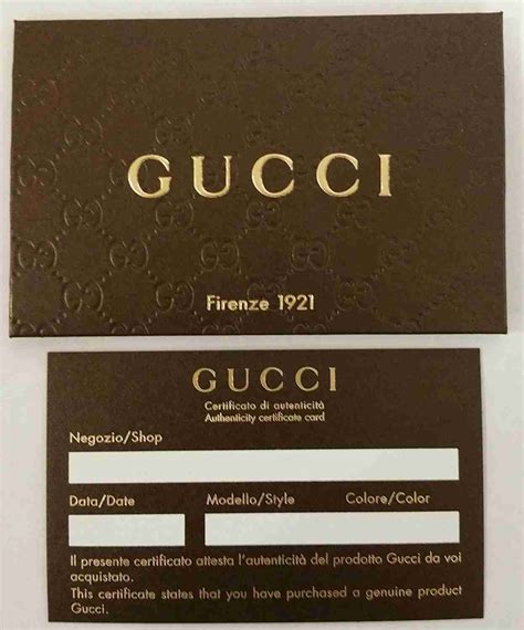 fake gucci in italy|gucci authenticity card.